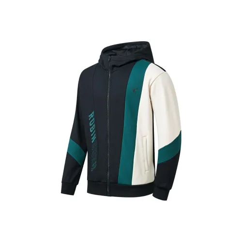 QIAODAN Куртки и пальто Мужской Черный Бронзовый Зеленый