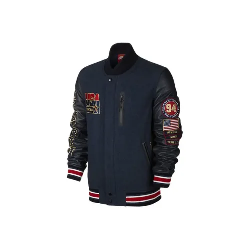 Nike Темно-синий Черный Мужской Бейсбольная Джерси