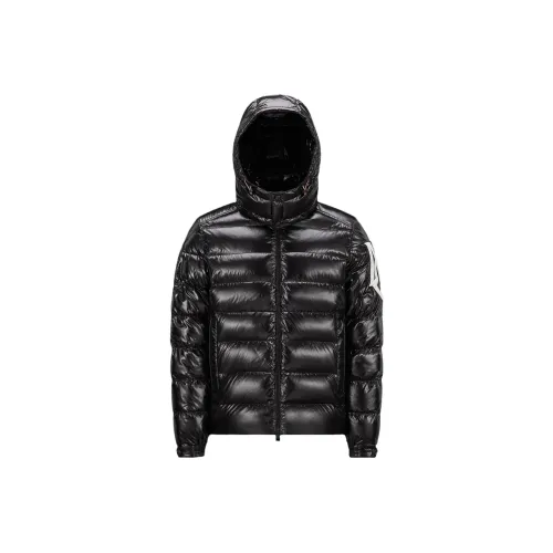 MONCLER Черный Мужской Пуховик