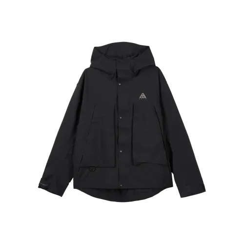 ANTA Водонепроницаемый Ветрозащитный Дышащий Быстросохнущий Ветровка Мужской Основной черный