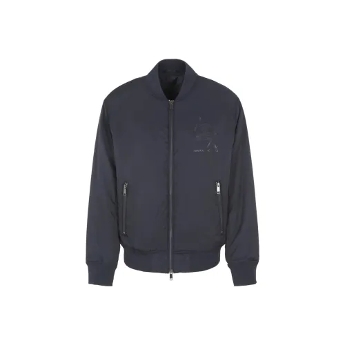 ARMANI EXCHANGEAE FW23 Хлопковый пуховик Мужской Морской синий