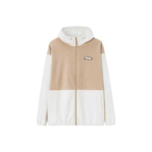 ANTA Life Collection Бархат Feel Куртка Унисекс Пыльно-серый Бежево-желтый