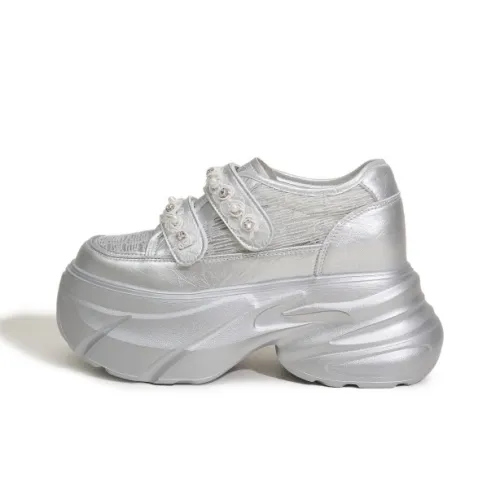 Milan Love Song Белый Кроссовки High-rise Lightweight Breathable Low Top Casual Women's Solid Color