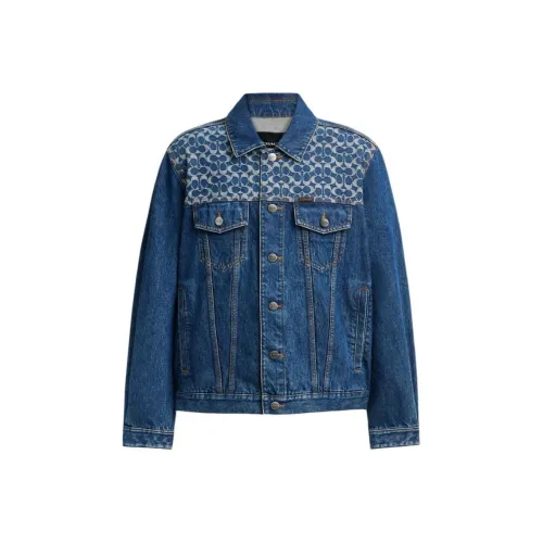 COACH Синий Мужская Джинсовая Куртка