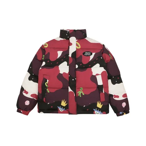 EMPTY REFERENCE Хлопковый пуховик унисекс розовый красный