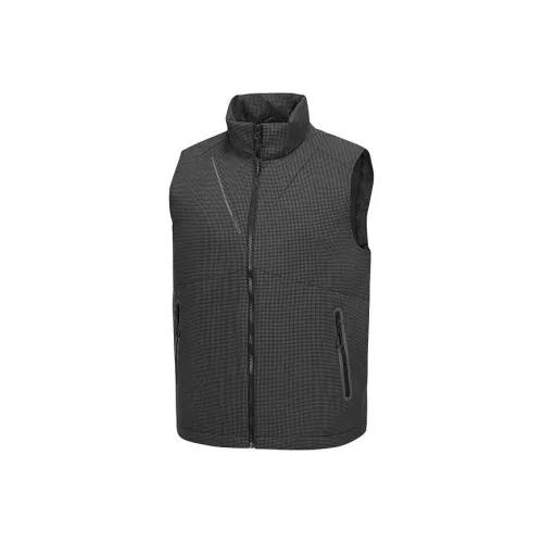 Skechers Mountain and Wild Outdoor Series Жилет Унисекс Черная Клетка С принтом по всей поверхности