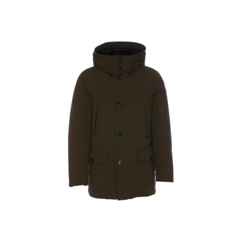 WOOLRICH Армейский зеленый Мужской Пуховик