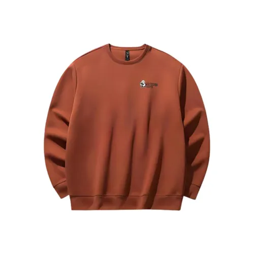 CHAOJIANTA x ZHONGGUOGUOJIADILI LIANMINGKUAN Толстовка Мужской Рыжевато-коричневый Qi Коричневый