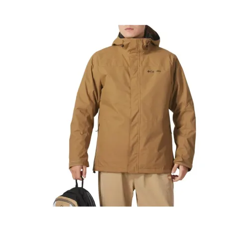 Columbia совместный бренд BRAZEN 2024 Осенний Износостойкий Термостойкий Ветровка Мужской Коричневый