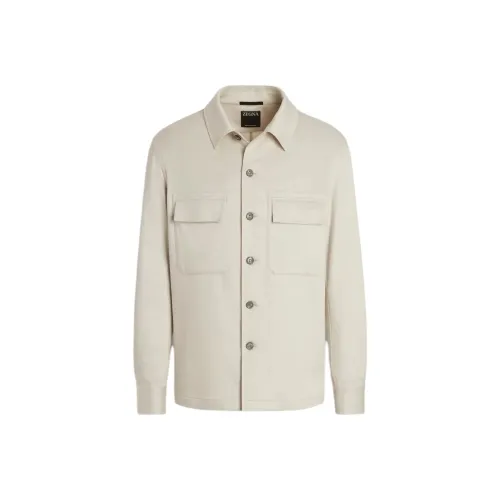 Ermenegildo Zegna Айвори Мужские Куртки