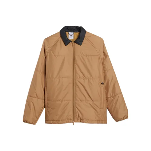 Adidas Originals Хлопковый пуховик унисекс Earth Yellow