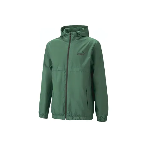 PUMA ACTIVE Essentials Solid Windbreaker Men's Green