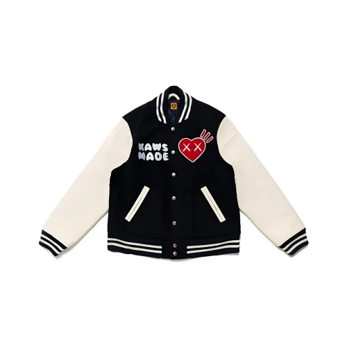 Human Made X Kaws Human Made X Kaws Co Branded Series Бейсбольная куртка Мужской Морской синий