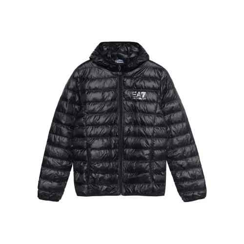 EMPORIO ARMANI EA7 Черный Мужской Пуховик