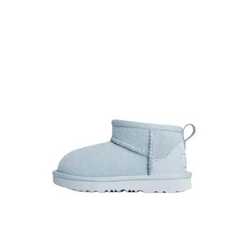 UGG CLASSIC ULTRA MINI Противоскользящие устойчивые к истиранию детские ботинки синие для детей 3-7 лет