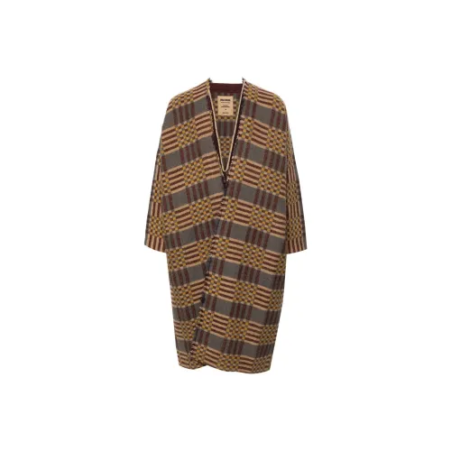 UMA WANG FW24 Пальто Мужское Песочно-Бежевый Многоцветный