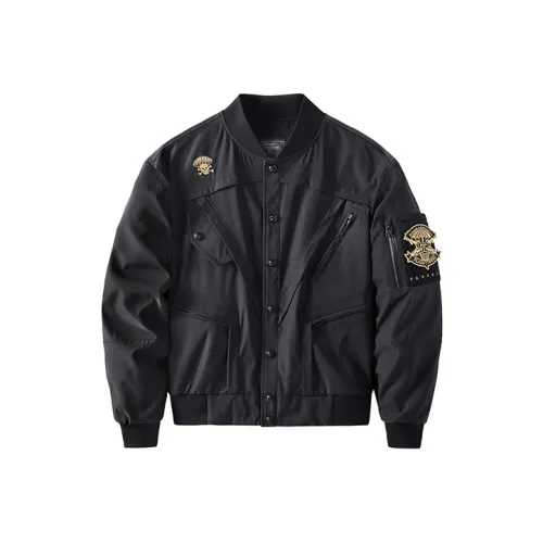 VIP Бейсбольная куртка Мужская Черная