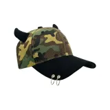 Чёрный камуфляж, козырек - двойное кольцо