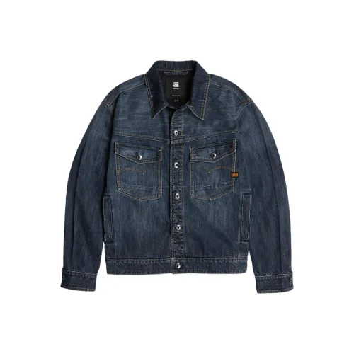 STAR RAW Blue Men's Denim Jackets