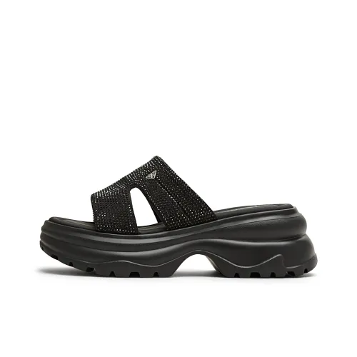 teenmix Резина Пена Подошва Блестки Стразы Противоскользящий Устойчивый к износу Амортизация Слипоны Женские