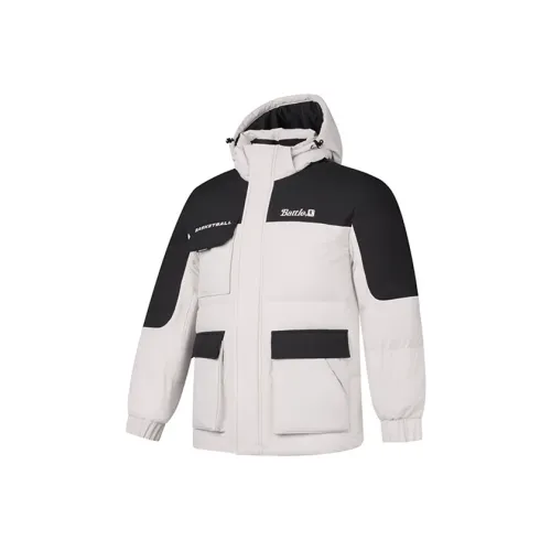 QIAODAN Sports Life Collection Пуховик Мужской Лунный Камень Черный