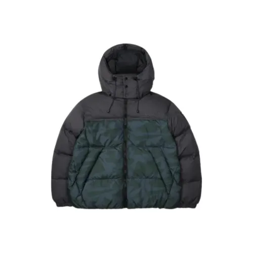 FILA Темно-оливковый унисекс пуховые куртки