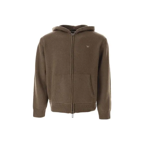 EMPORIO ARMANI Коричневые Мужские Куртки