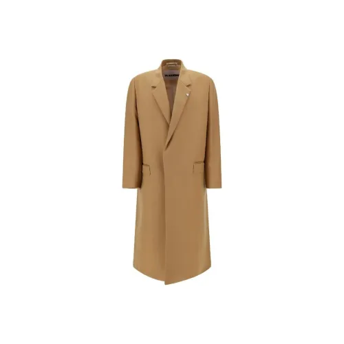 JIL SANDER Земляной Желтый Мужское Пальто