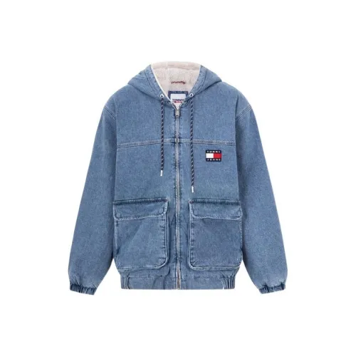 Tommy Hilfiger Джинсовый Синий Мужской Бархат Куртка