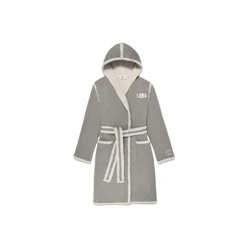 UGG x TELFAR Коллаборация All Gender Шерпа Robe Пальто Мужской Серый