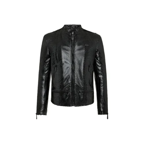 PHILIPP PLEIN Мужские черные куртки