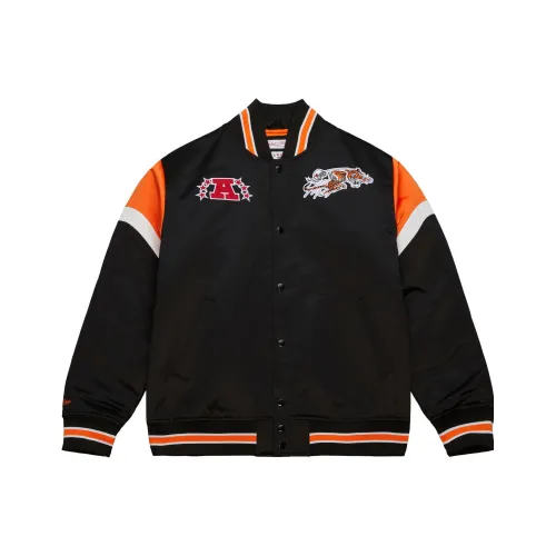 MITCHELL NESS Тяжелый сатиновый куртка Cincinnati Bengals мужская черная