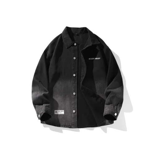 BOBBY ABLEY Denim Jacket Unisex Black