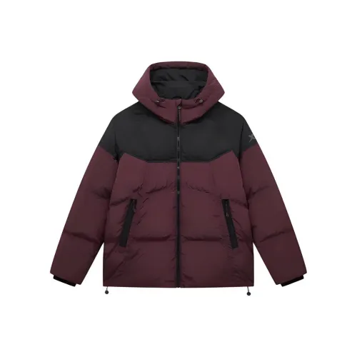 XTEP Basketball Collection Пуховик Мужской Deep Soy Красный Глубокий Черный