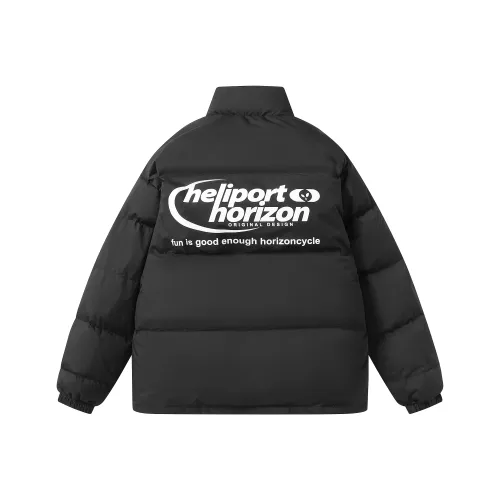 HELIPORT Черный Унисекс Пуховики