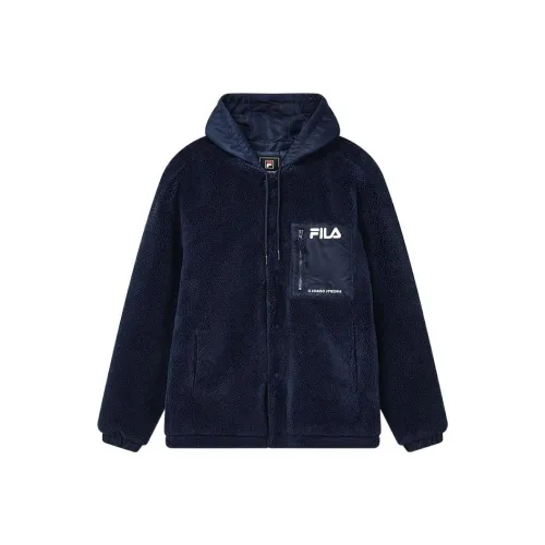 FILA Дымчато-синий Мужской Бархатные куртки