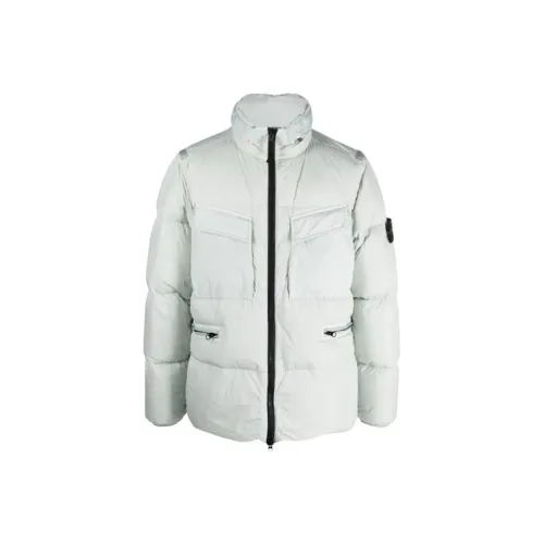 Stone Island Серый Мужской Пуховик