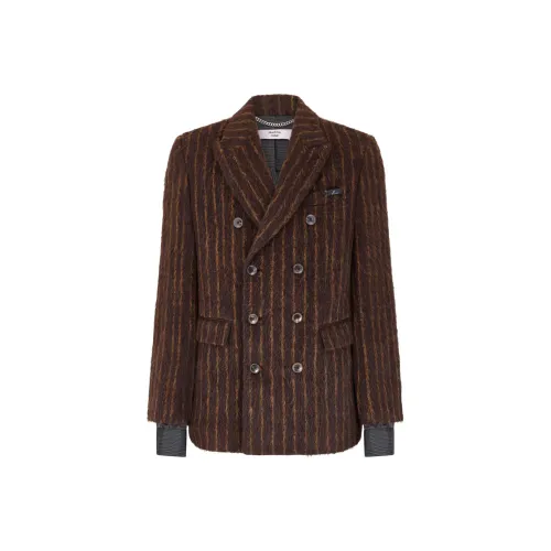 MARTINE ROSE Бизнес-костюм мужской коричневый золотой