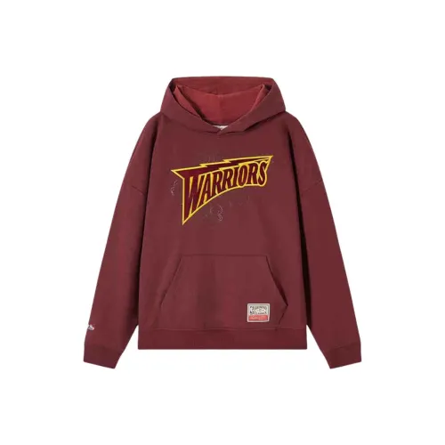 MITCHELL NESS x NBA Golden State Warriors SS25 Свитшот Мужской Темно-красный