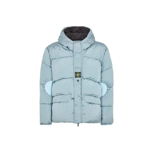 STONE ISLAND Пуховик Мужской Синий