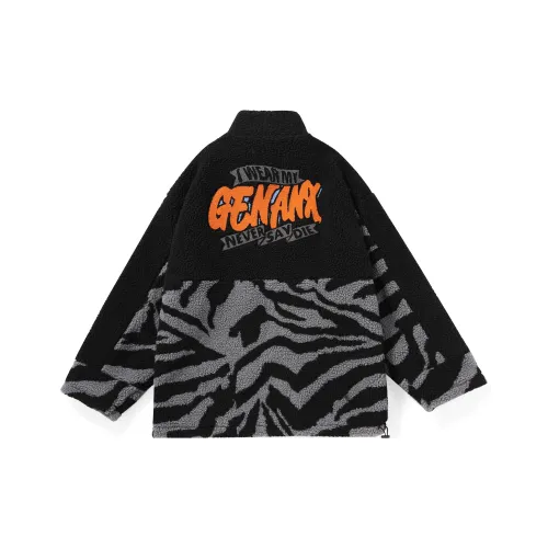 GENANX Loose Fit Jacket Unisex Black