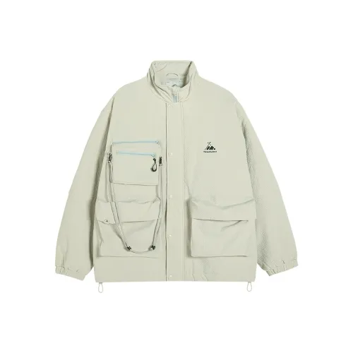 TIKIMOMOKA x COKEIN Однотонный Отложной воротник Свободный крой Пуховая куртка Унисекс