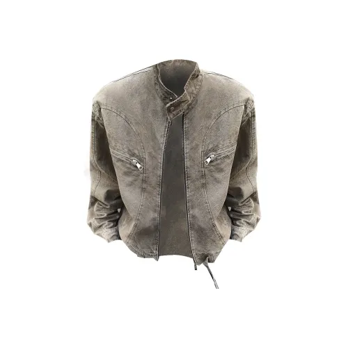 LA'T.WEEKEND Denim Jacket Unisex Gray LA'T.WEEKEND Деним Куртка Унисекс Серый