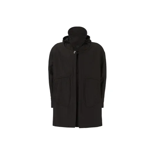 Kiko Kostadinov Черное Мужское Пальто