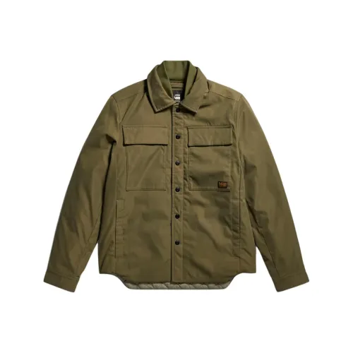 STAR RAW Куртки и Пальто Мужские Темно-оливковый