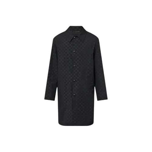 LOUIS VUITTON Мужское черное пальто