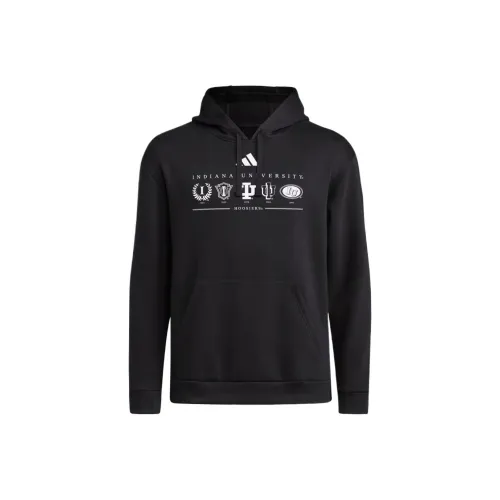 Adidas Originals Indiana University Флисовый худи Мужской Черный