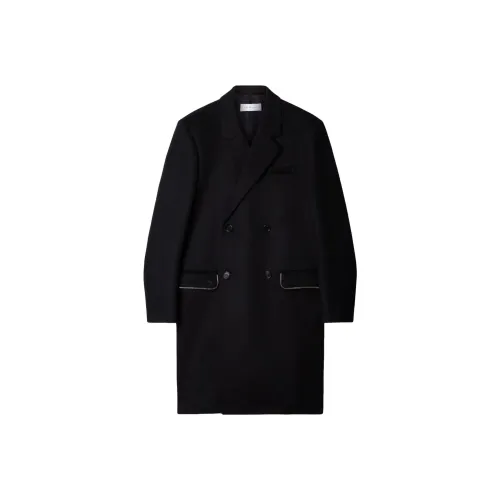 OFF Белое пальто стандартный крой мужской черный