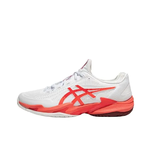 ASICS Court FF 3 Novak Противоскользящее и Износостойкое Покрытие Низкие Кроссовки для Тениса Мужские Белый Красный