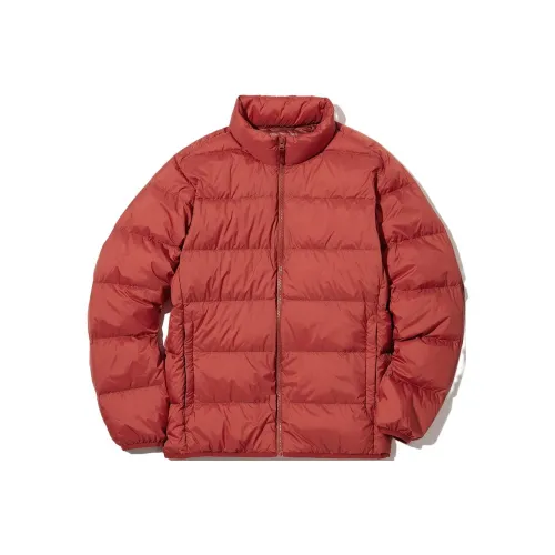 UNIQLO Пуховик Мужской Оранжевый Коричневый